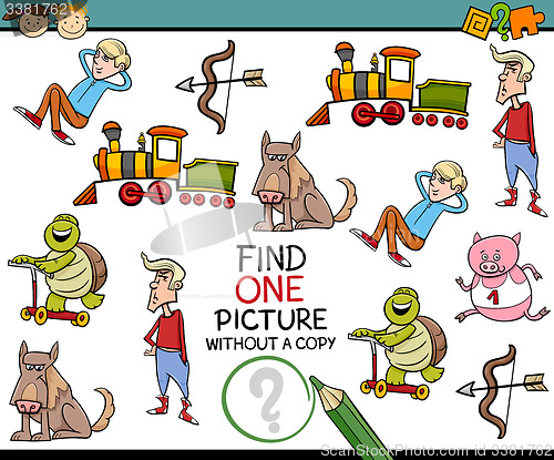 Image of find single picture preschool test