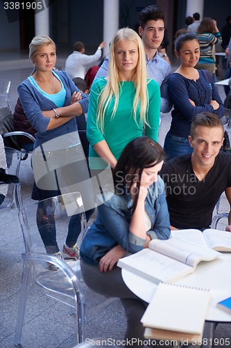 Image of students group  study