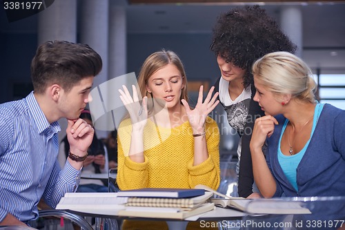 Image of students group  study
