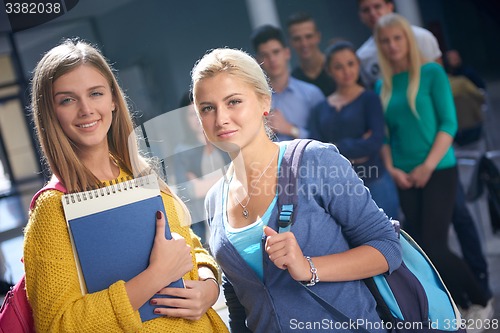 Image of students group  study