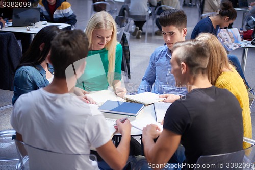 Image of students group  study