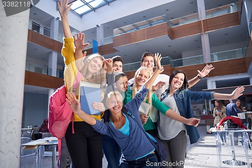 Image of students group  study