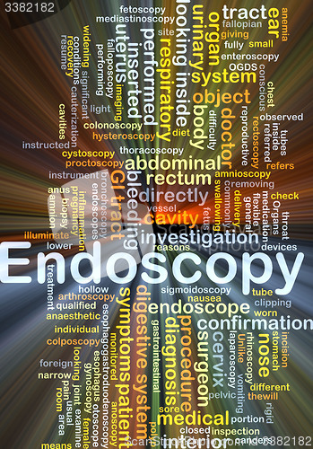 Image of Endoscopy background concept glowing