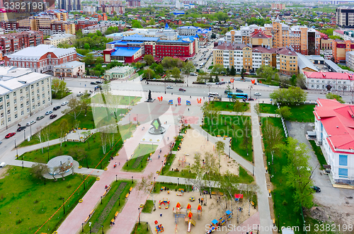 Image of Bortsov Revolyutsii Square in Tyumen, Russia