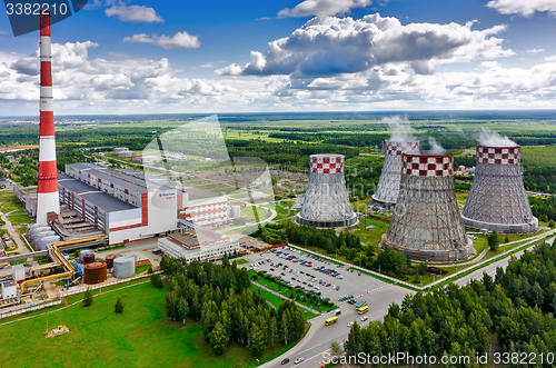 Image of City Energy and Warm Power Factory. Tyumen. Russia