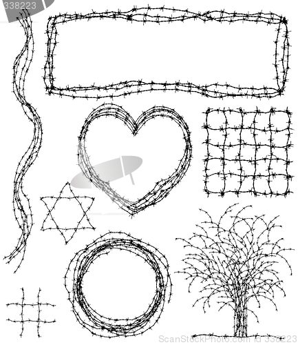 Image of Barbed elements