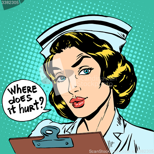 Image of Where does it hurt nurse question