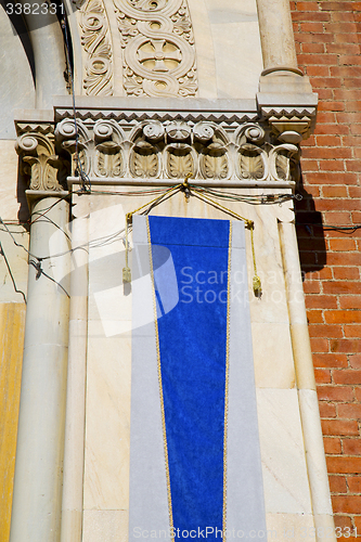Image of wall milan    italy old   church concrete wall  brick   the    b