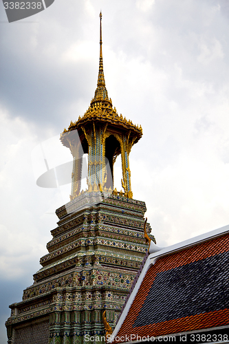 Image of  thailand asia   in  bangkok rain  temple   palaces     sky     