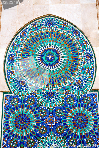 Image of line in morocco africa   and colorated floor 