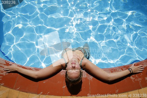 Image of Relaxing Poolside