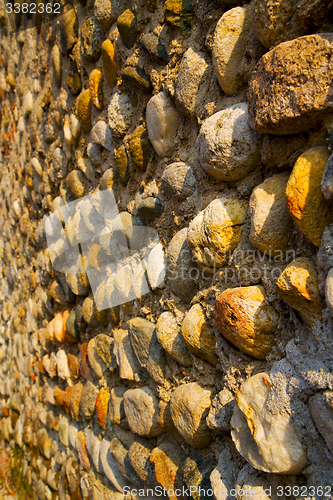 Image of wall milan  in italy old   church concrete wall   the    abstrac