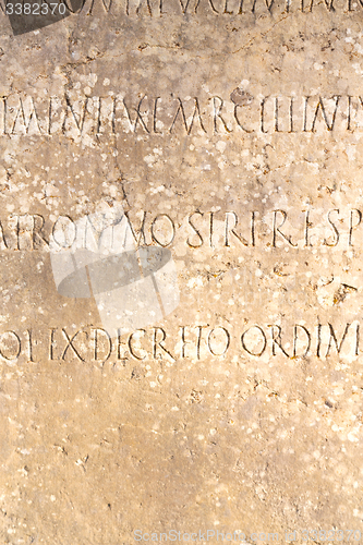 Image of tombstone in morocco graveyard marble and concrete