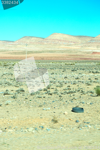 Image of brown bush  in    valley 