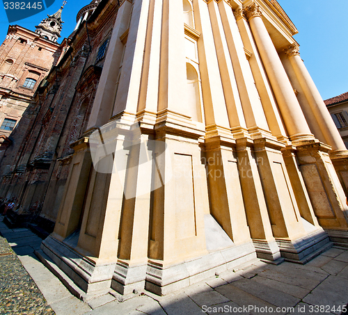 Image of beautiful old architecture in italy europe milan religion    and