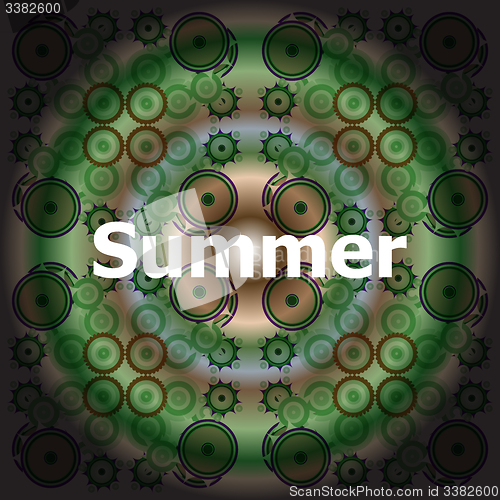 Image of Summer word on abstract grunge background