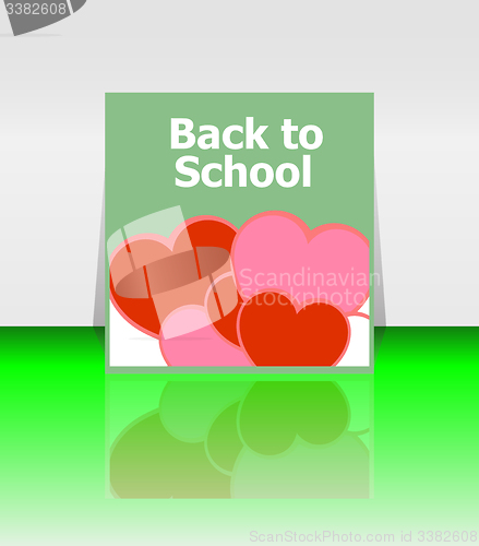 Image of Back to school word, education concept