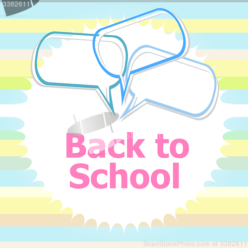 Image of back to school. Design elements, abstract background, education concept