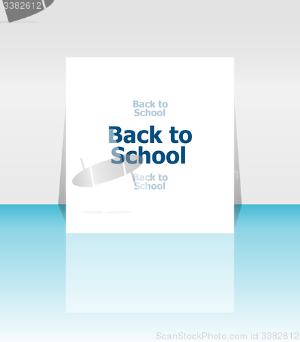 Image of Back to school word, education concept