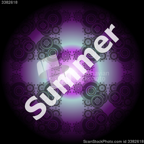 Image of Summer word on abstract grunge background