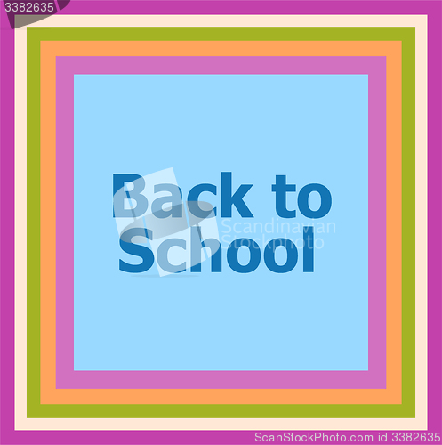 Image of Back to school word, education concept