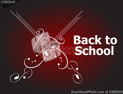 Image of Back to School Calligraphic Designs, Retro Style Elements, Typographic and education Concept 