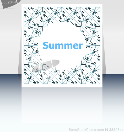 Image of summer poster. summer background. Effects poster, frame. Happy holidays card, Enjoy your summer