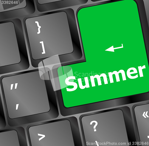 Image of Button SUMMER on computer keyboard
