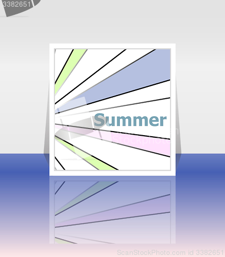 Image of summer poster. summer background. Effects poster, frame. Happy holidays card, Enjoy your summer