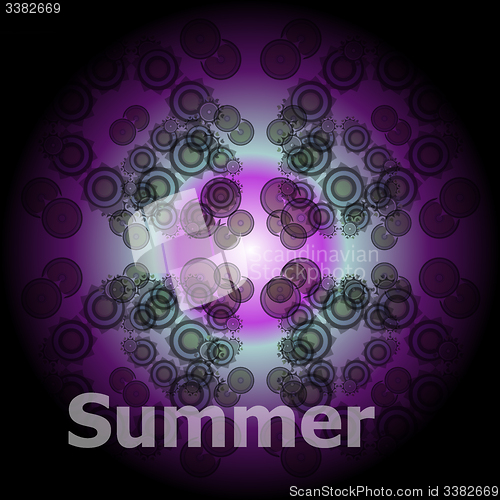 Image of Summer Words on abstract Backgrounds