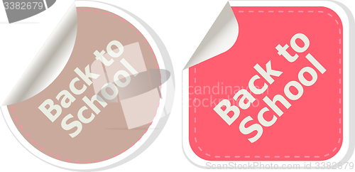 Image of Back To School education banners, education concept