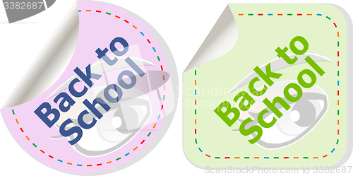 Image of Back to school icon. Internet button. Education concept, education concept