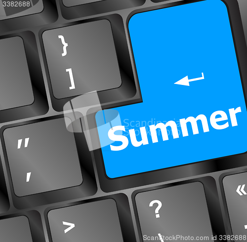 Image of Button SUMMER on computer keyboard