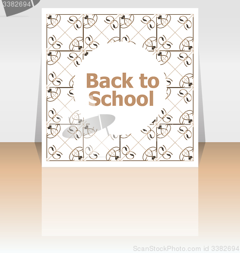 Image of Back to school word, education concept