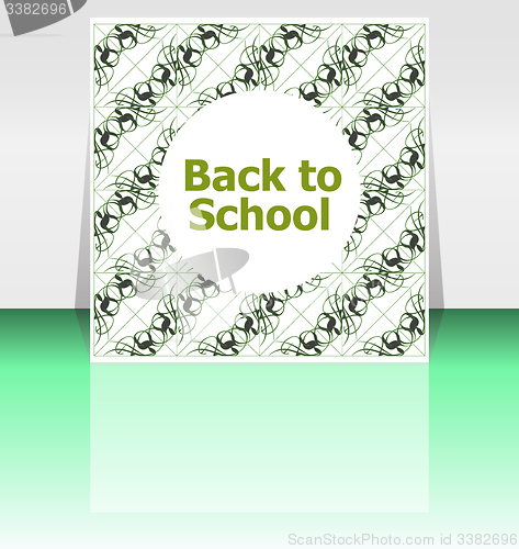 Image of Back to school word, education concept