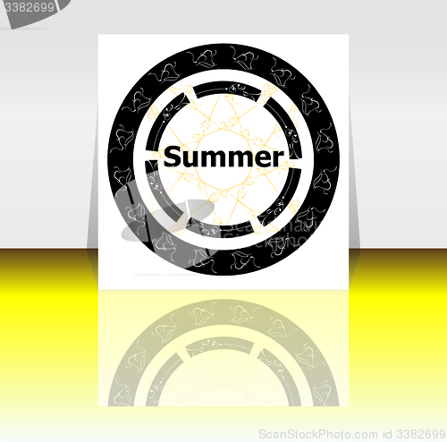 Image of summer poster. summer background. Effects poster, frame. Happy holidays card, Enjoy your summer