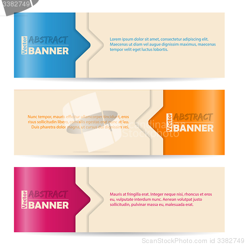 Image of Simplistic banners with arrows