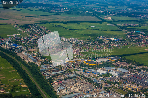 Image of Aerial view of a city