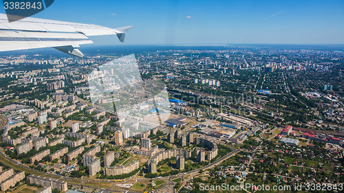 Image of Aerial view of a city