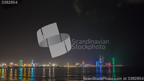 Image of Night shot of Batumi, Georgia