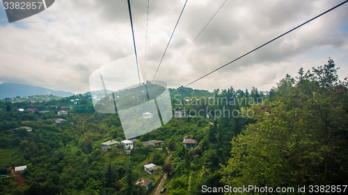 Image of BATUMI, GEORGIA - JULY 20: view from the cabin cableway