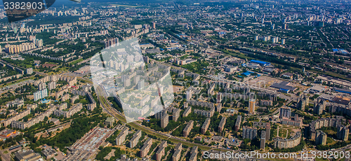 Image of Aerial view of a city