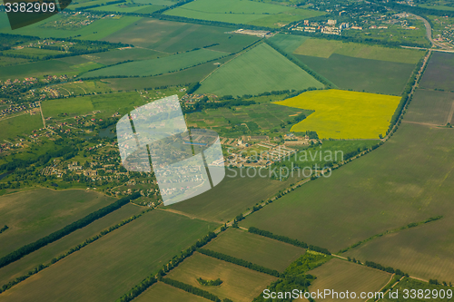 Image of Aerial view of a city.