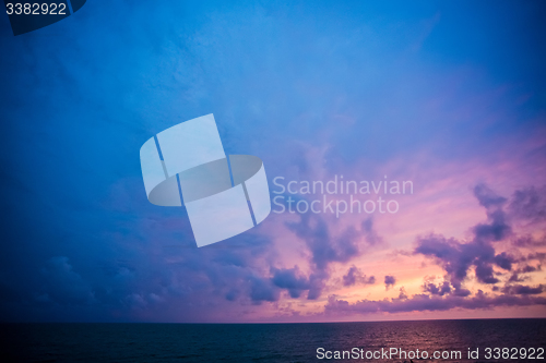 Image of sea sunset