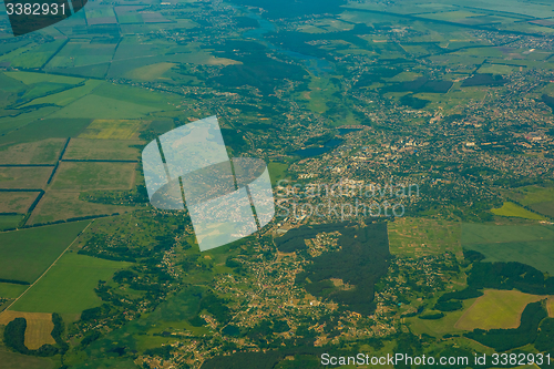 Image of Aerial view of a city.