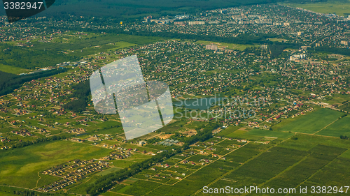Image of Aerial view of a city.