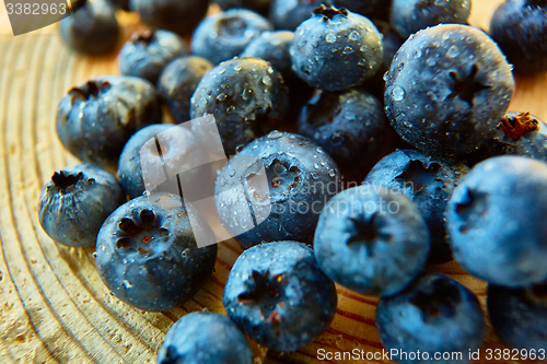 Image of Freshly picked blueberries