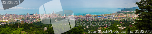 Image of BATUMI, GEORGIA - JULY 20: view from the cabin cableway