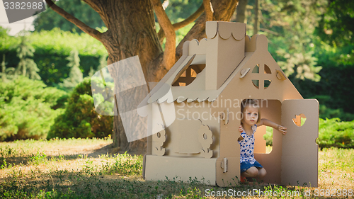 Image of Two funny kids are playing