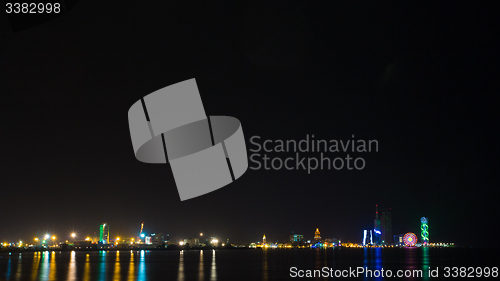 Image of Night shot of Batumi, Georgia